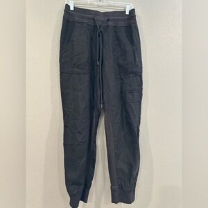 Anthropologie Black Jogger Sweatpants with Elastic Cuffs